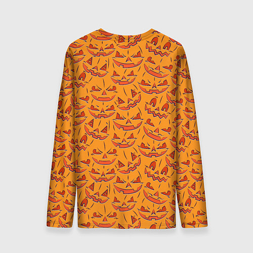 Мужской лонгслив Halloween Pumpkin Pattern / 3D-принт – фото 2