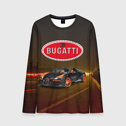 Мужской лонгслив Bugatti на ночной дороге