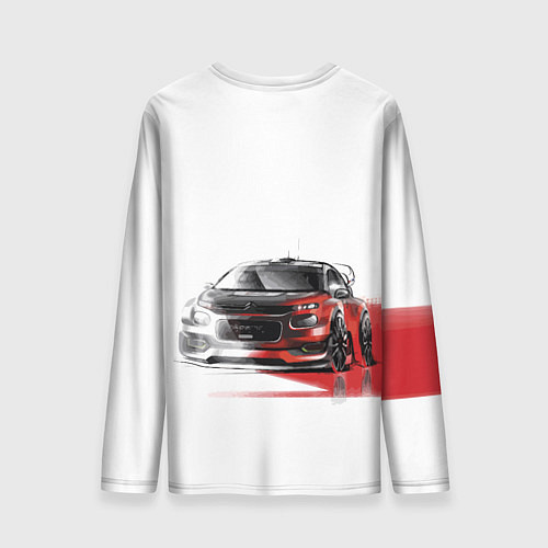 Мужской лонгслив Ситроен спорт - эскиз / 3D-принт – фото 2