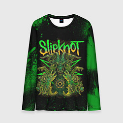 Мужской лонгслив Slipknot green satan