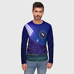 Лонгслив мужской Napoli ночное поле, цвет: 3D-принт — фото 2