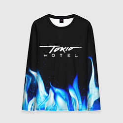 Лонгслив мужской Tokio Hotel blue fire, цвет: 3D-принт