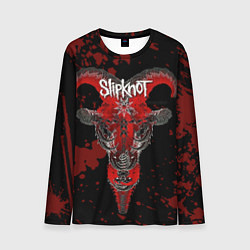 Лонгслив мужской Slipknot - красный козел, цвет: 3D-принт