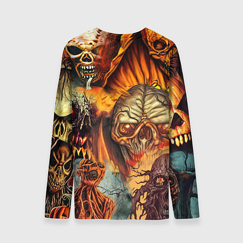 Мужской лонгслив Монстры ужасные хэллоуинские / 3D-принт – фото 2