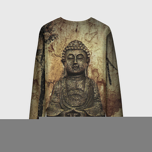 Мужской лонгслив Статуя Будды / 3D-принт – фото 2