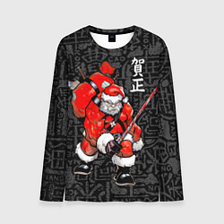 Мужской лонгслив Santa Claus Samurai