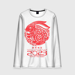 Мужской лонгслив Happy chinese New Year, 2023 year of the rabbit