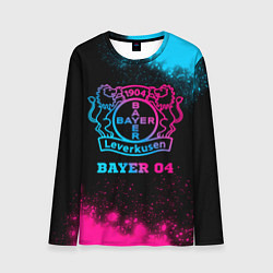 Лонгслив мужской Bayer 04 - neon gradient, цвет: 3D-принт