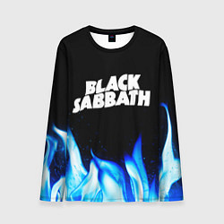Мужской лонгслив Black Sabbath blue fire