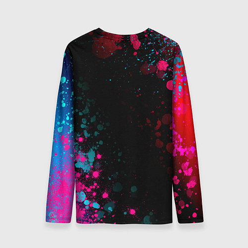 Мужской лонгслив OneRepublic - neon gradient: надпись, символ / 3D-принт – фото 2