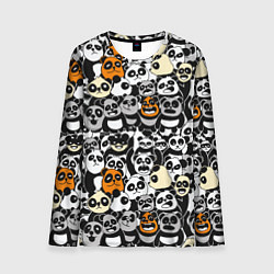 Лонгслив мужской Злобные панды, цвет: 3D-принт