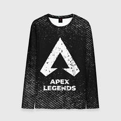 Мужской лонгслив Apex Legends с потертостями на темном фоне