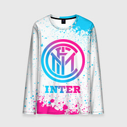 Мужской лонгслив Inter neon gradient style