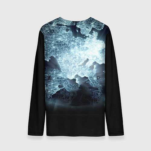 Мужской лонгслив Honda concept on the background of a neon world ma / 3D-принт – фото 2