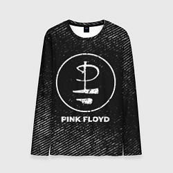 Лонгслив мужской Pink Floyd с потертостями на темном фоне, цвет: 3D-принт