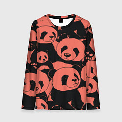 Лонгслив мужской С красными пандами, цвет: 3D-принт