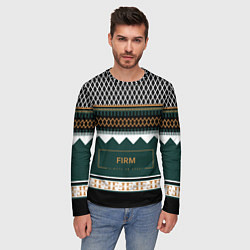 Лонгслив мужской FIRM как свитер из 90х, цвет: 3D-принт — фото 2