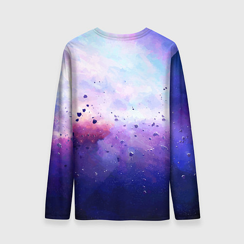 Мужской лонгслив Космонавт в безвоздушном пространстве / 3D-принт – фото 2