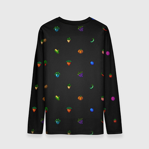 Мужской лонгслив Фруктовый паттерн из Stardew Valley / 3D-принт – фото 2