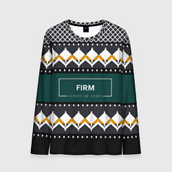 Лонгслив мужской FIRM ретро свитер, цвет: 3D-принт