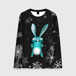 Лонгслив мужской Cheeky rabbit celebrates the new year, цвет: 3D-принт