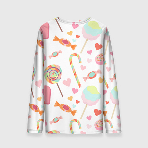 Мужской лонгслив Сладкий праздник / 3D-принт – фото 2