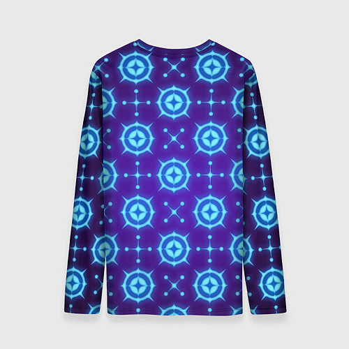 Мужской лонгслив Звёздный паттерн / 3D-принт – фото 2