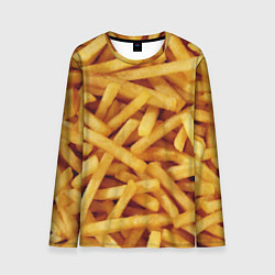 Лонгслив мужской Картошка фри, цвет: 3D-принт
