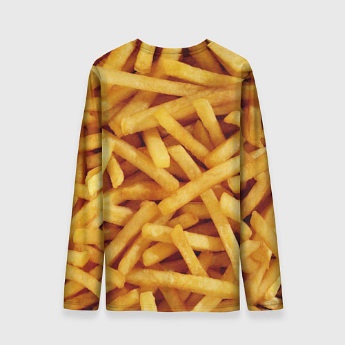 Мужской лонгслив Картошка фри / 3D-принт – фото 2