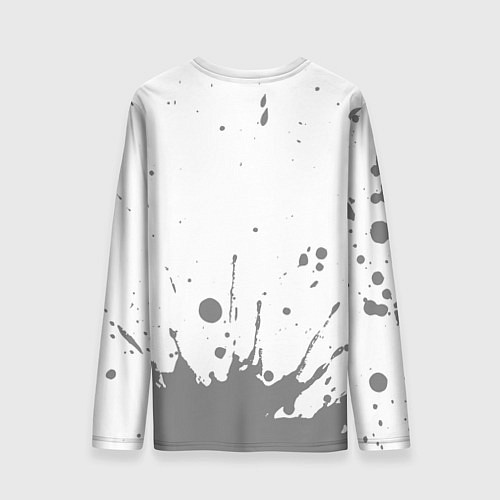 Мужской лонгслив Вокалист - в красной рамке на светлом / 3D-принт – фото 2