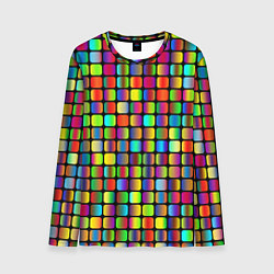 Мужской лонгслив Квадраты градиент