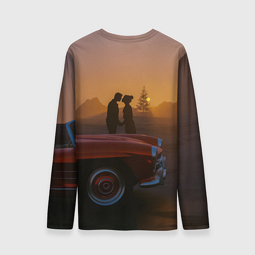 Мужской лонгслив Романтическое свидание / 3D-принт – фото 2