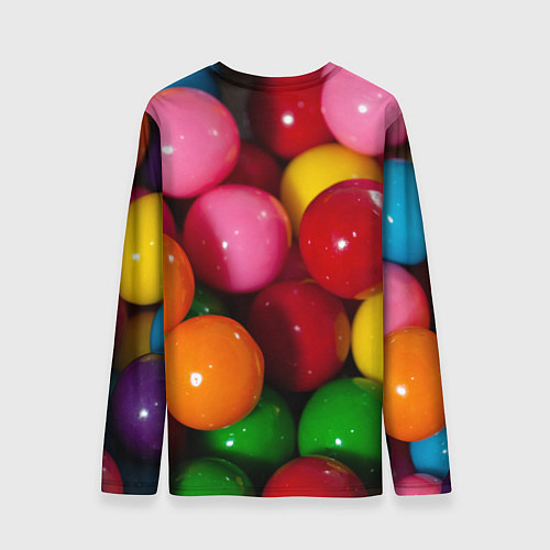 Мужской лонгслив Конфеты ассорти / 3D-принт – фото 2