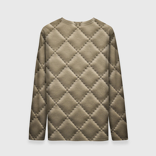 Мужской лонгслив Стёганая кожа - fashion texture / 3D-принт – фото 2
