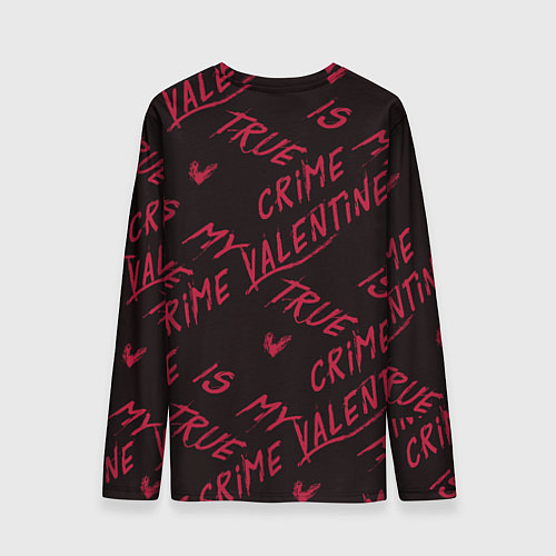 Мужской лонгслив Тру Крайм на День Святого Валентина / 3D-принт – фото 2