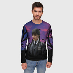 Лонгслив мужской Wednesday Addams, цвет: 3D-принт — фото 2