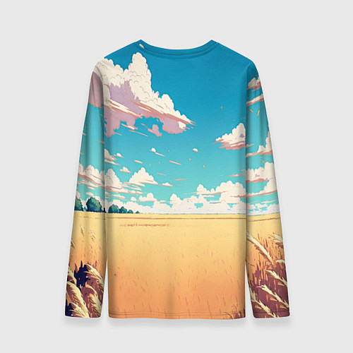 Мужской лонгслив Мемный кот в хлебе / 3D-принт – фото 2