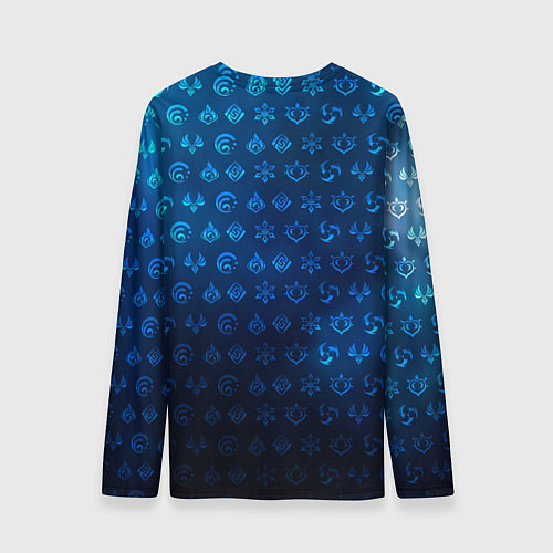 Мужской лонгслив Камисато Аято элементали / 3D-принт – фото 2