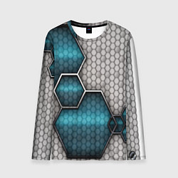 Лонгслив мужской Cyber texture abstraction, цвет: 3D-принт