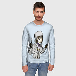 Лонгслив мужской Портрет персонажа аниме, цвет: 3D-принт — фото 2