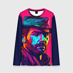 Лонгслив мужской Red Dead Redemption in neon style, цвет: 3D-принт