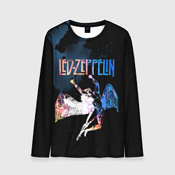 Лонгслив мужской Led Zeppelin black, цвет: 3D-принт