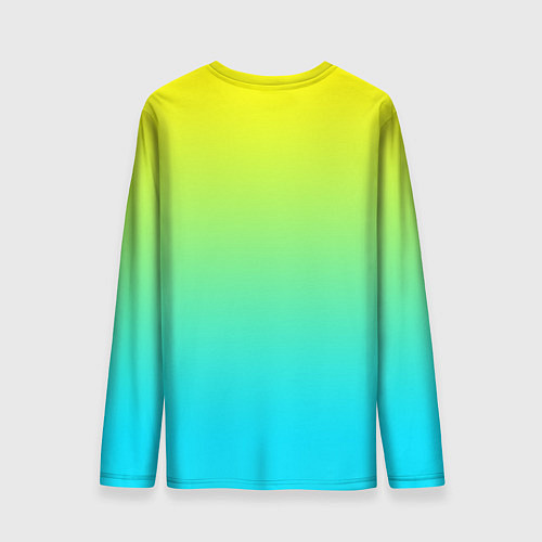 Мужской лонгслив Светло-голубой градиент / 3D-принт – фото 2