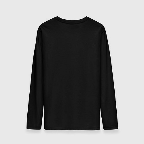 Мужской лонгслив Silhouette of a cute anime girl / 3D-принт – фото 2