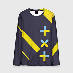 Мужской лонгслив TXT yellow geometry
