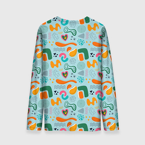 Мужской лонгслив Geometric pattern / 3D-принт – фото 2