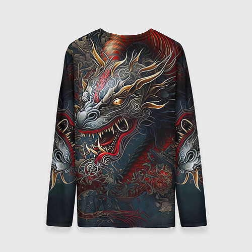 Мужской лонгслив Дракон Irezumi / 3D-принт – фото 2
