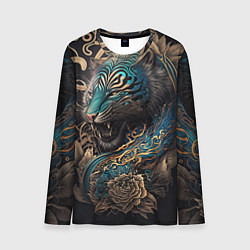 Лонгслив мужской Тигр Irezumi, цвет: 3D-принт