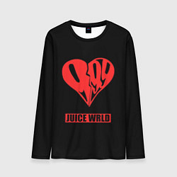 Лонгслив мужской Juice WRLD - heart, цвет: 3D-принт