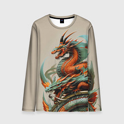 Лонгслив мужской Japan dragon - irezumi, цвет: 3D-принт